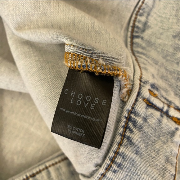 Generation Love || Tallulah Pearl Denim Jacket Light Blue Wash Small - Picture 7 of 7